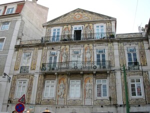 Largo Rafael Bordalo azulejos