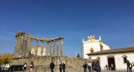 evora rovine del tempio romano