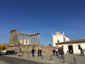 evora rovine del tempio romano
