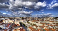 Rossio e Teatro Maria II foto di Paulo Guerra