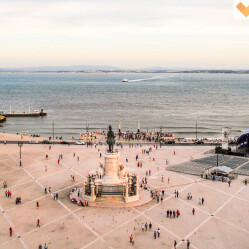 Praça do Comércio e il suo Arco Trionfale